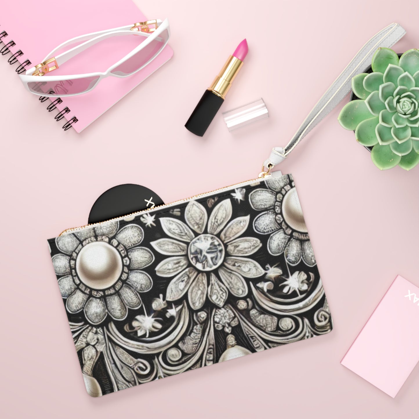 Elegant Floral Clutch Bag - Chic Accessory for Special Occasions
