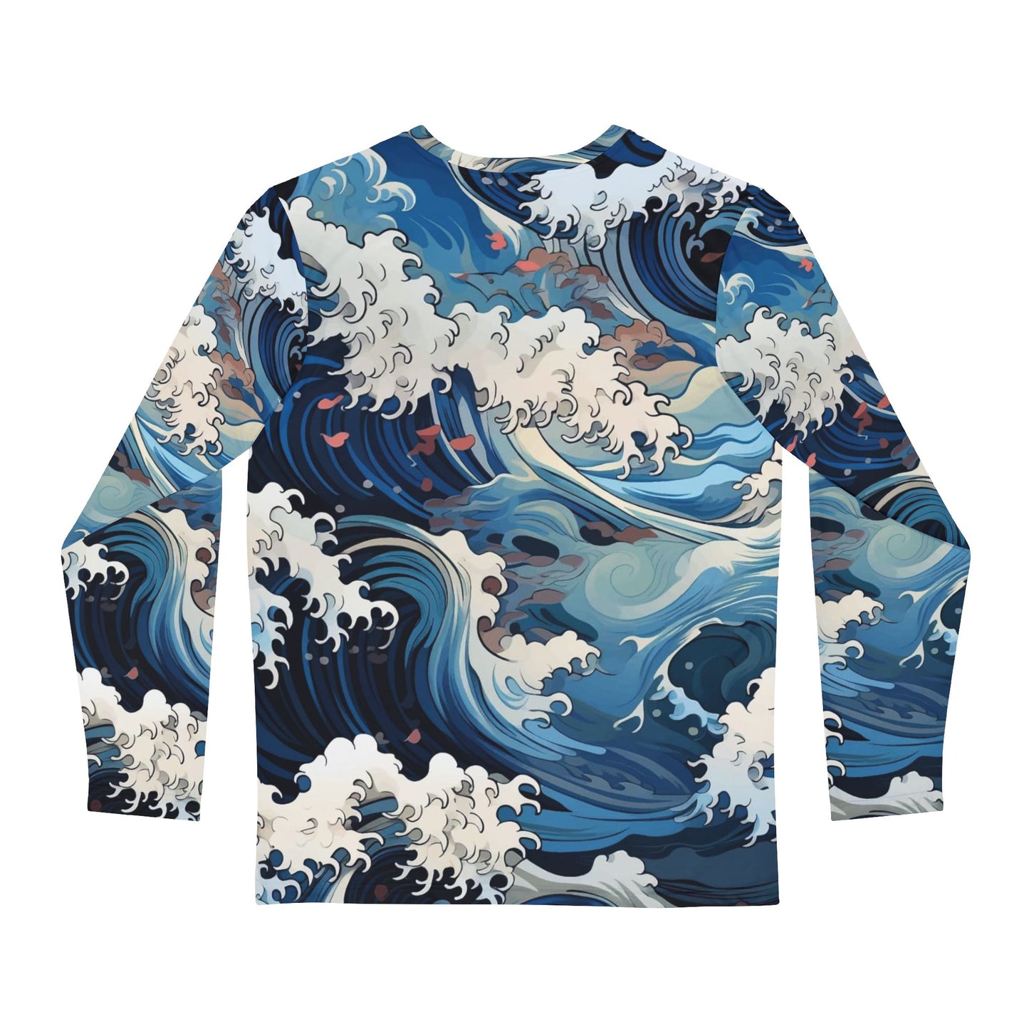Ocean Wave Men's Long Sleeve Shirt - Stylish, Casual Comfort for All Seasons