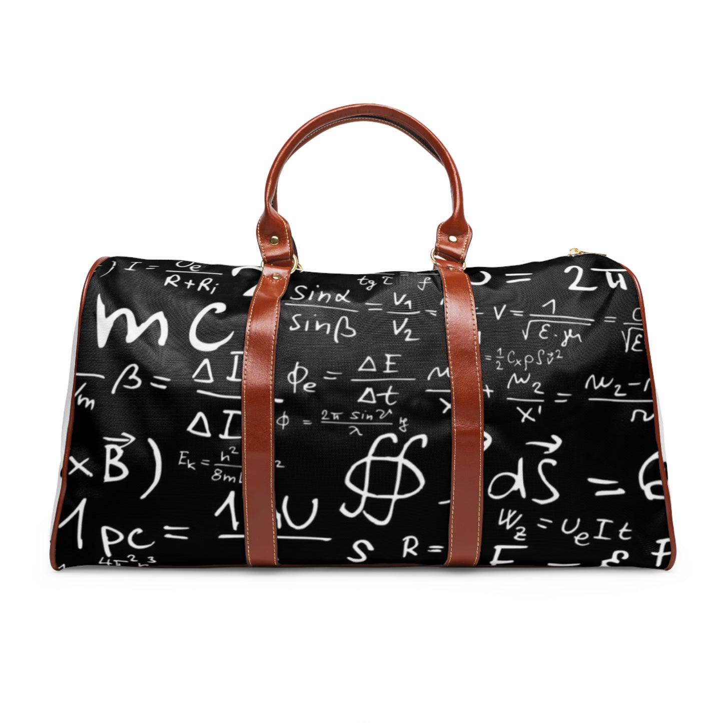 Waterproof Travel Bag - Math Equations Design for Students & Travelers