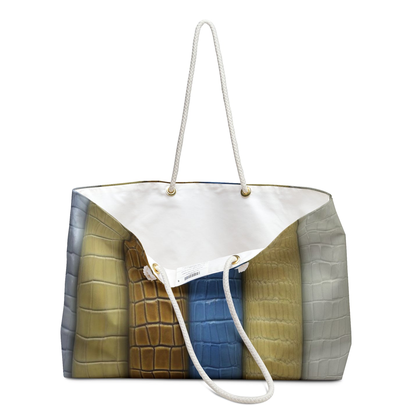 Stylish Striped Weekender Bag - Perfect for Travel and Beach Days