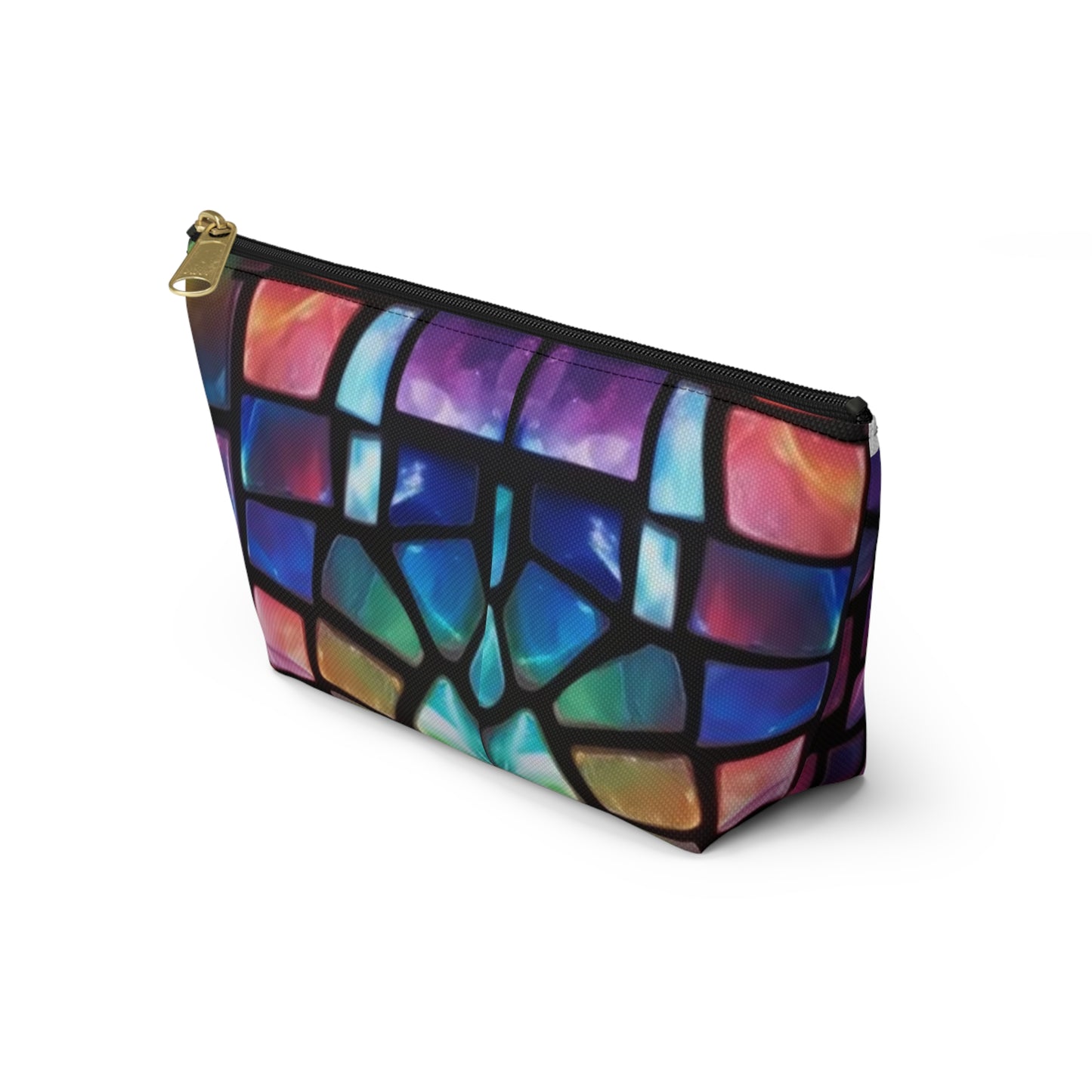 Vibrant Stained Glass Accessory Pouch