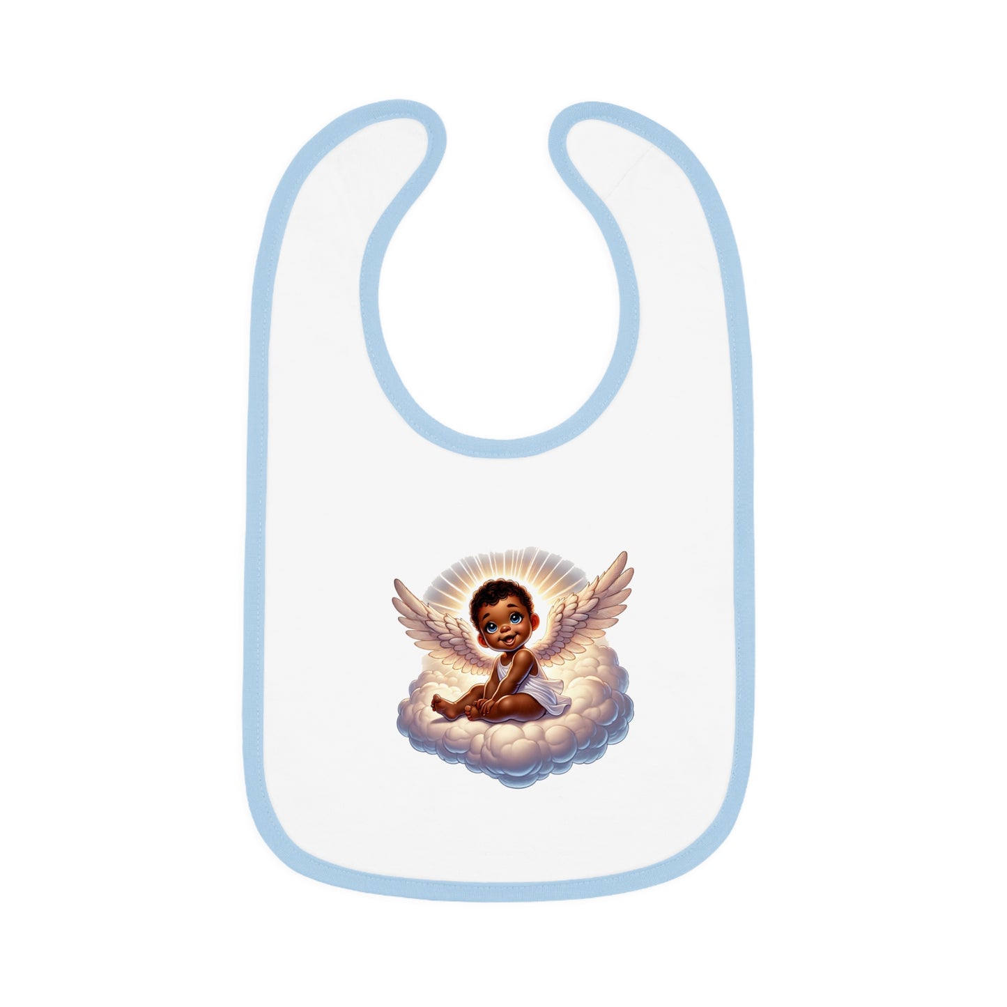 Baby Contrast Trim Jersey Bib