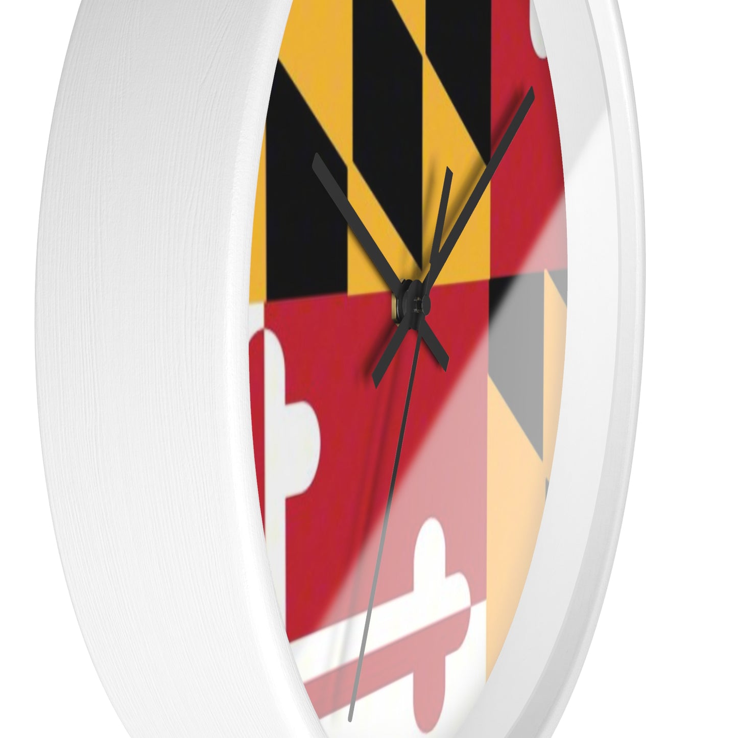 Maryland Flag Wall Clock - Vibrant Timepiece for Home Decor and Gift