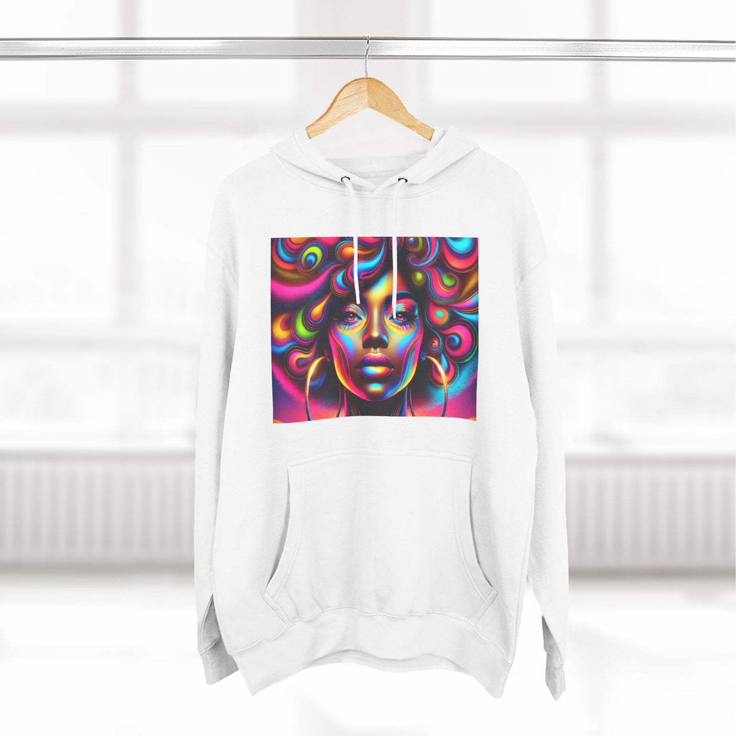 Three-Panel Fleece Hoodie