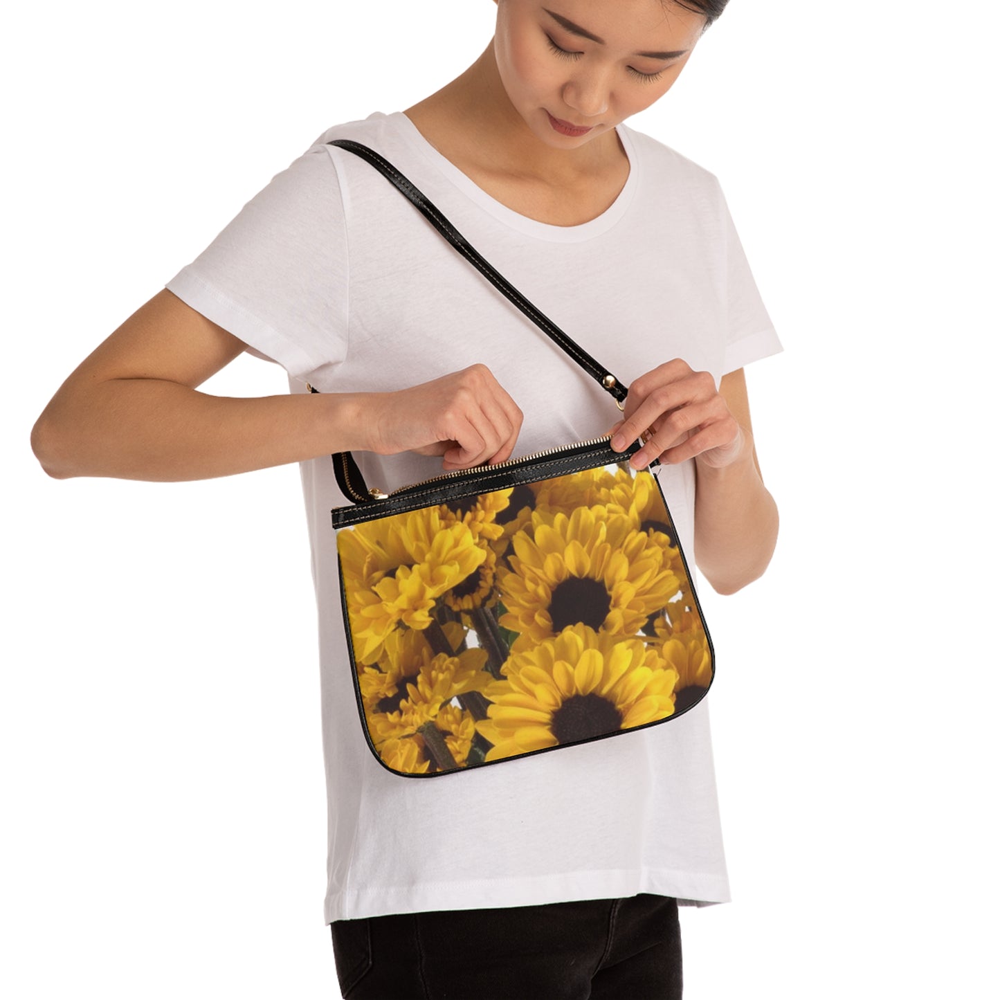 Sunny Floral Small Shoulder Bag - Perfect for Spring Outings & Everyday Use