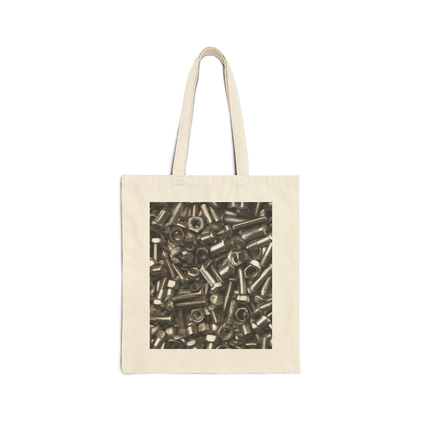 Industrial Chic Cotton Canvas Tote Bag | Perfect for Everyday Use