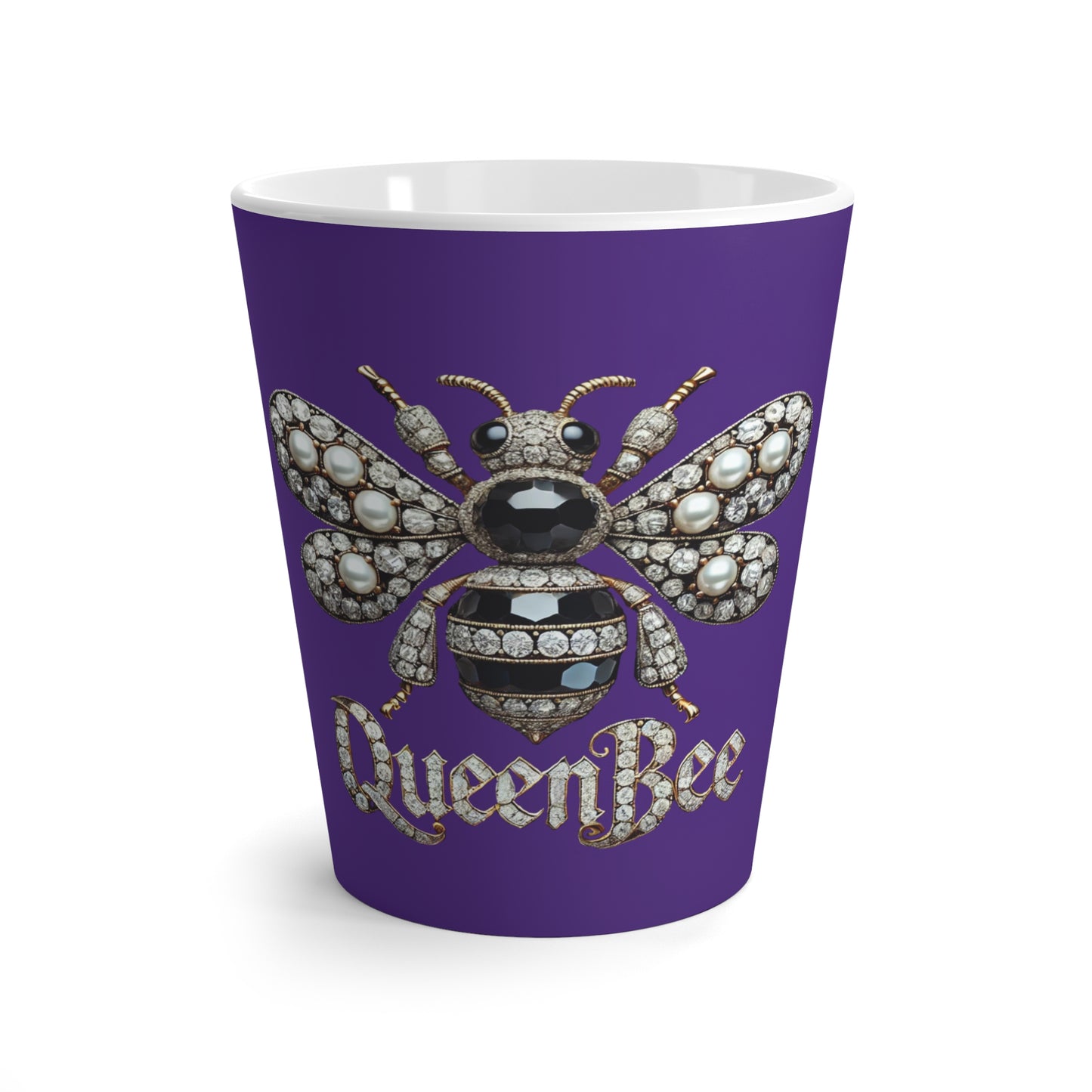 Chic Queen Bee Latte Mug - Empowering Coffee Cup for Her