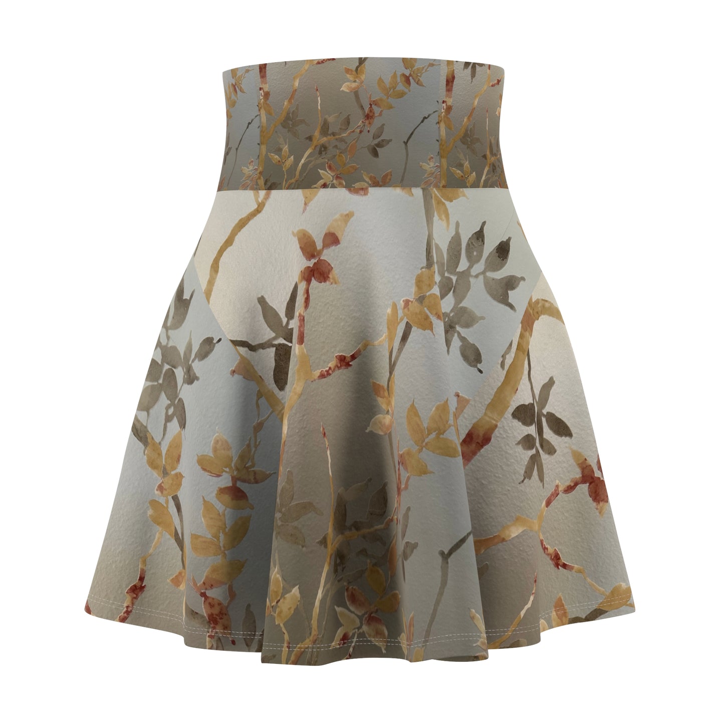 Botanical Print Women's Skater Skirt - Stylish Floral Design for Spring & Summer