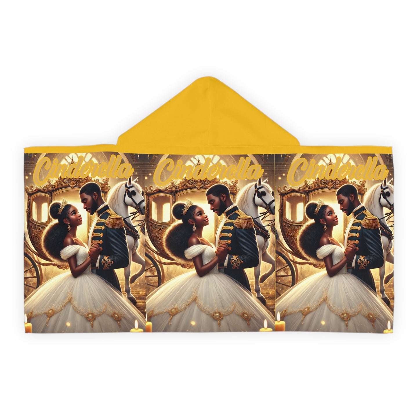 Cinderella Themed Youth Hooded Towel - Magical Bathing Experience for Kids