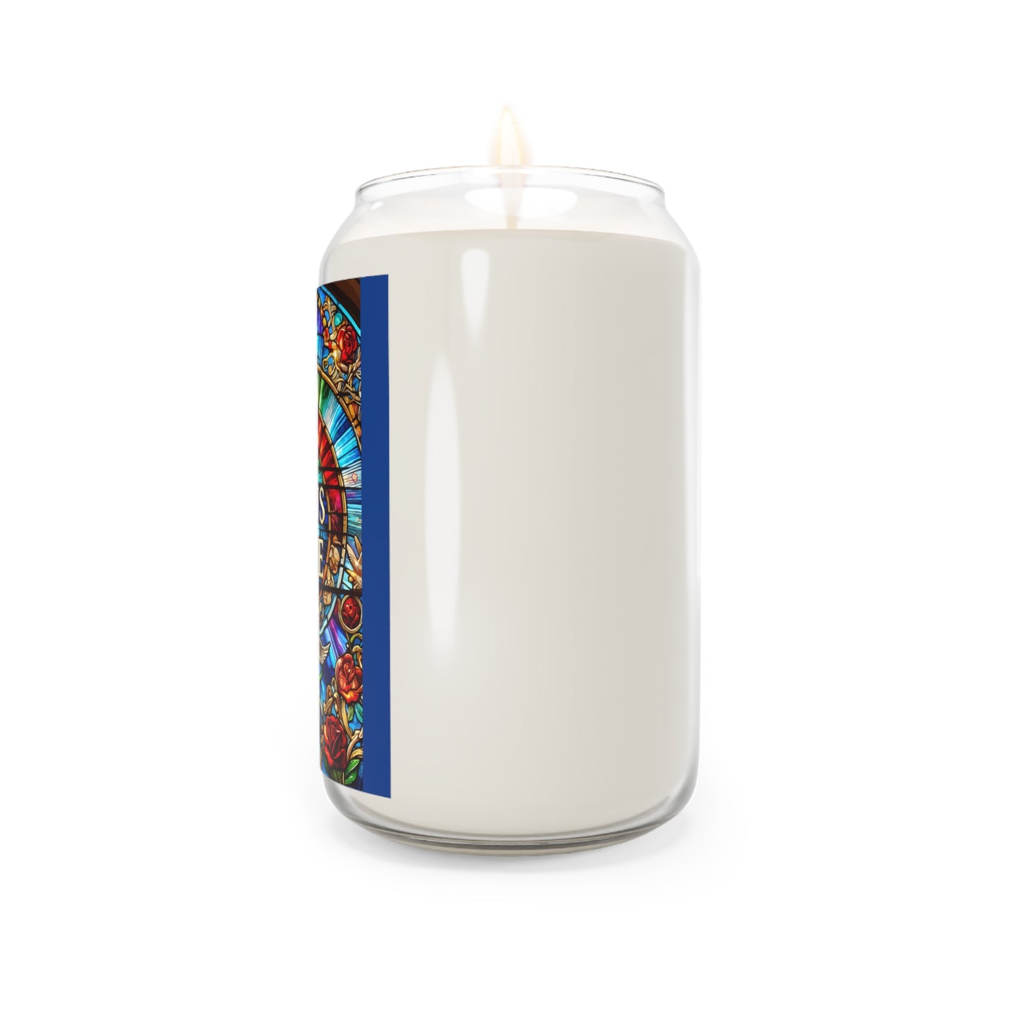 Jesus is Love Scented Candle - 13.75oz Stained Glass Design for Spiritual Connection