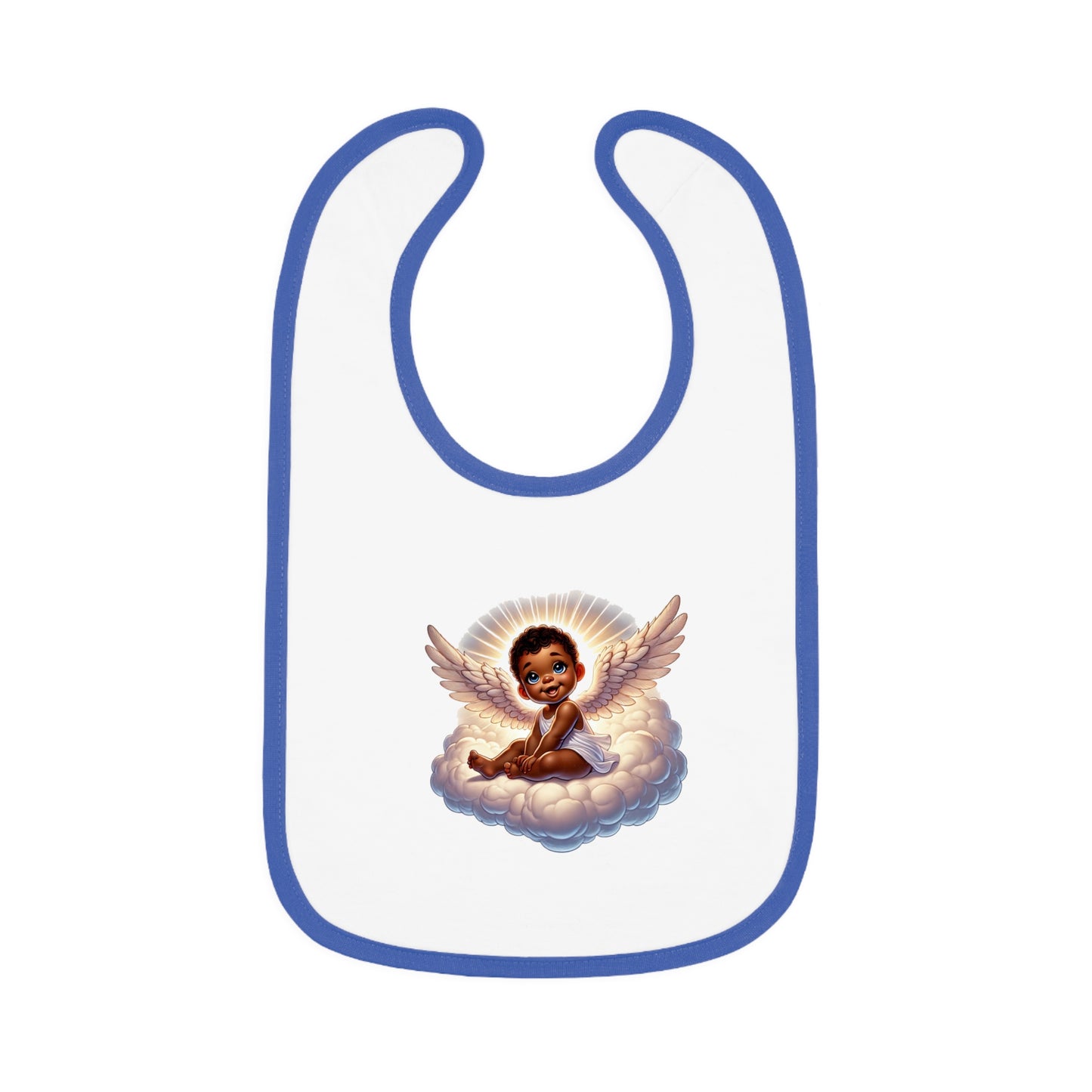Baby Contrast Trim Jersey Bib