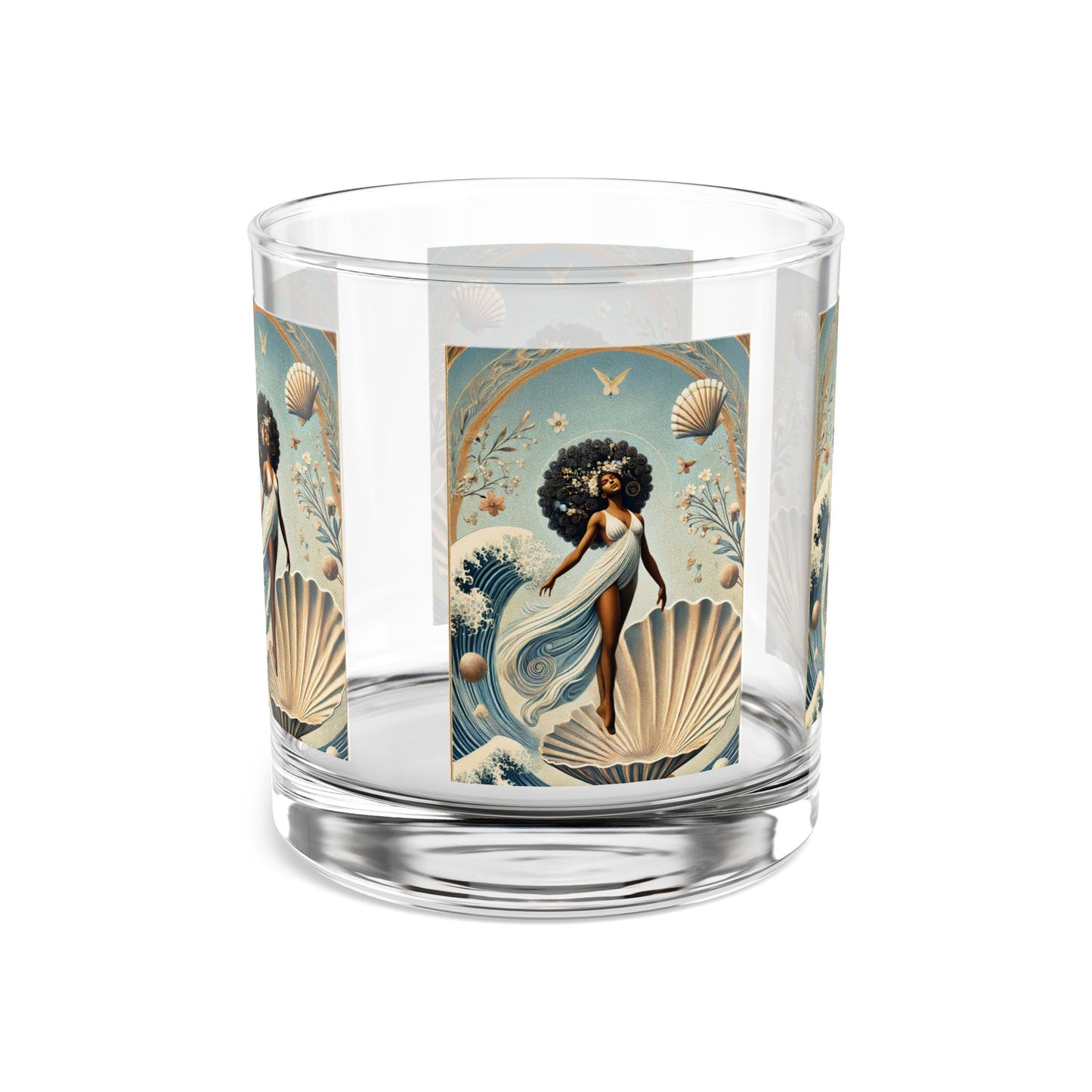 Coastal Goddess Rocks Glass - 10oz Decorative Drinkware