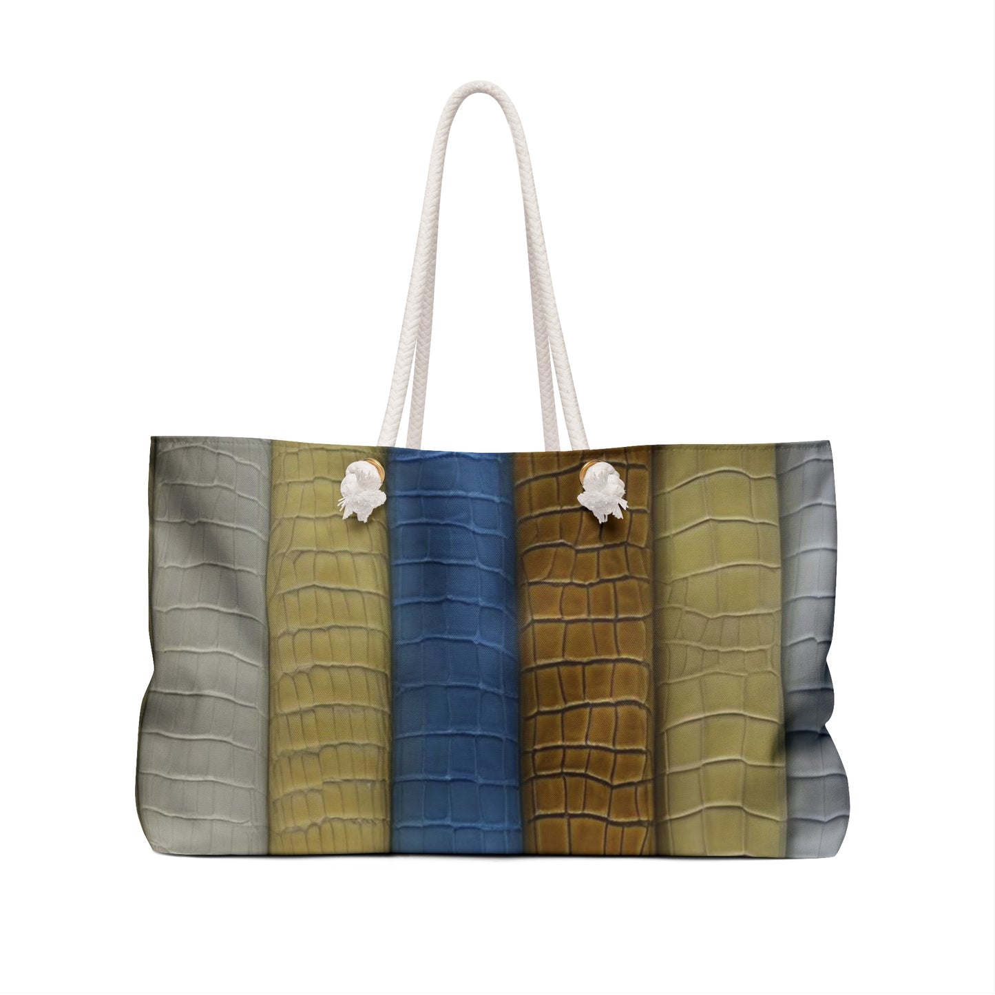 Stylish Striped Weekender Bag - Perfect for Travel and Beach Days