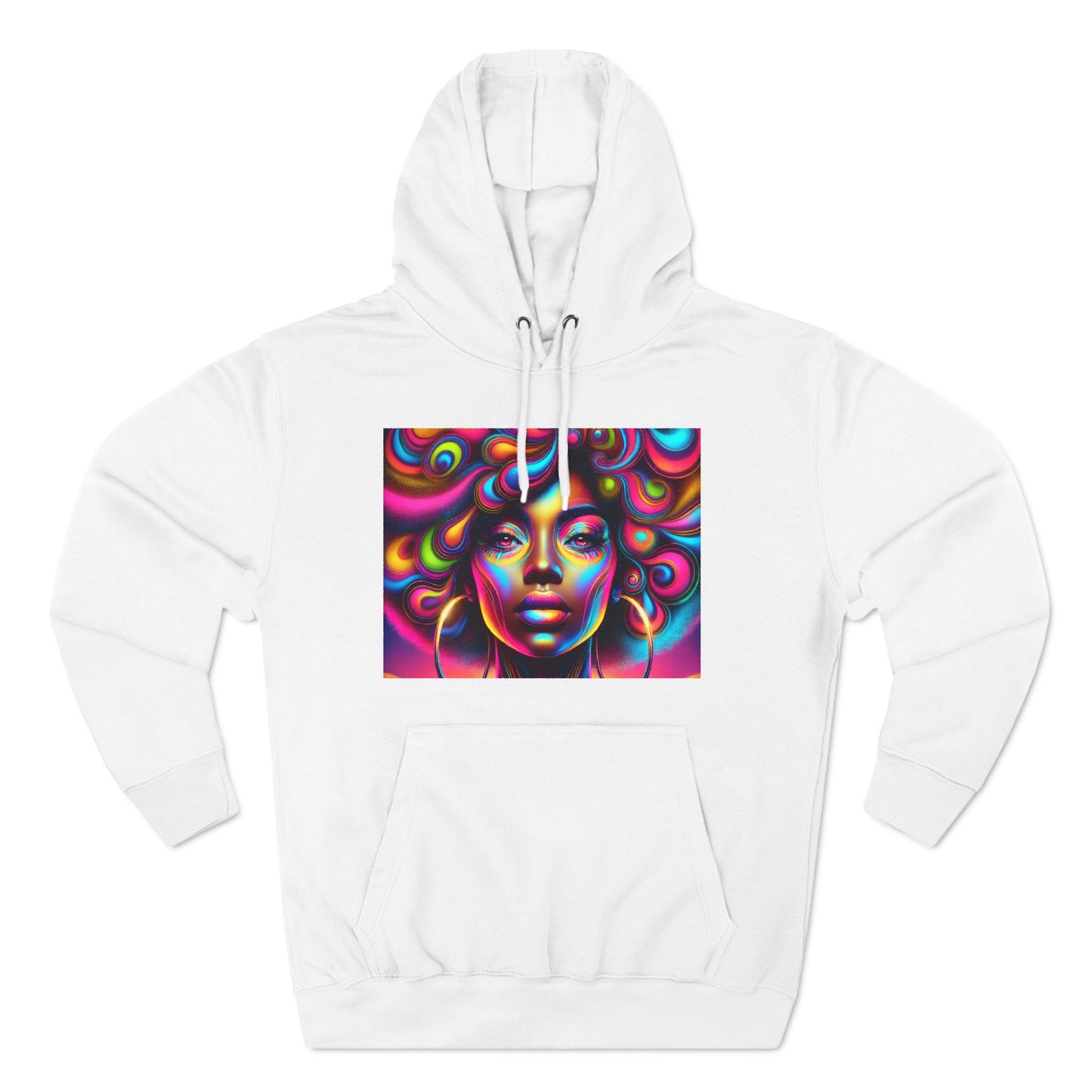 Three-Panel Fleece Hoodie