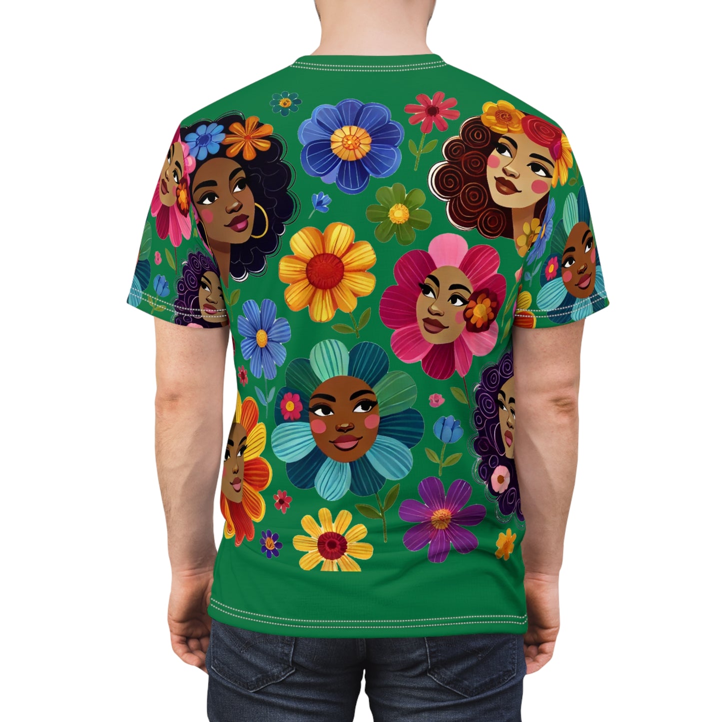 Vibrant Floral Unisex Tee - Celebrate Diversity with Colorful Art