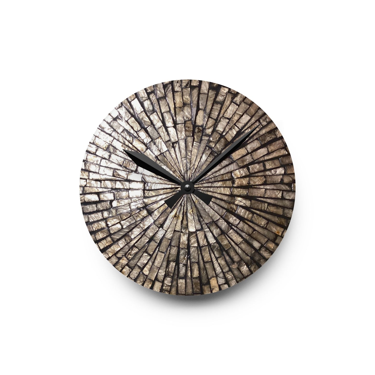 Rustic Acrylic Wall Clock - Modern Farmhouse Decor