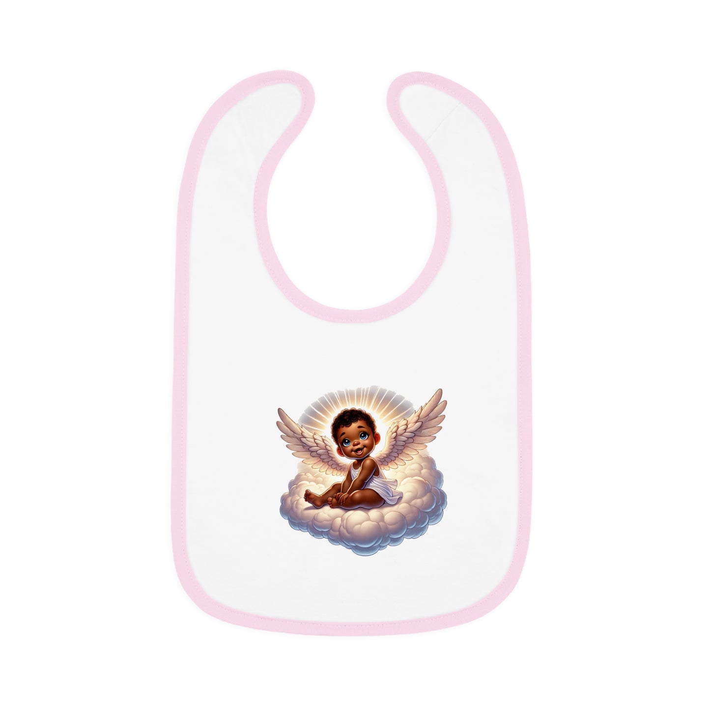 Baby Contrast Trim Jersey Bib