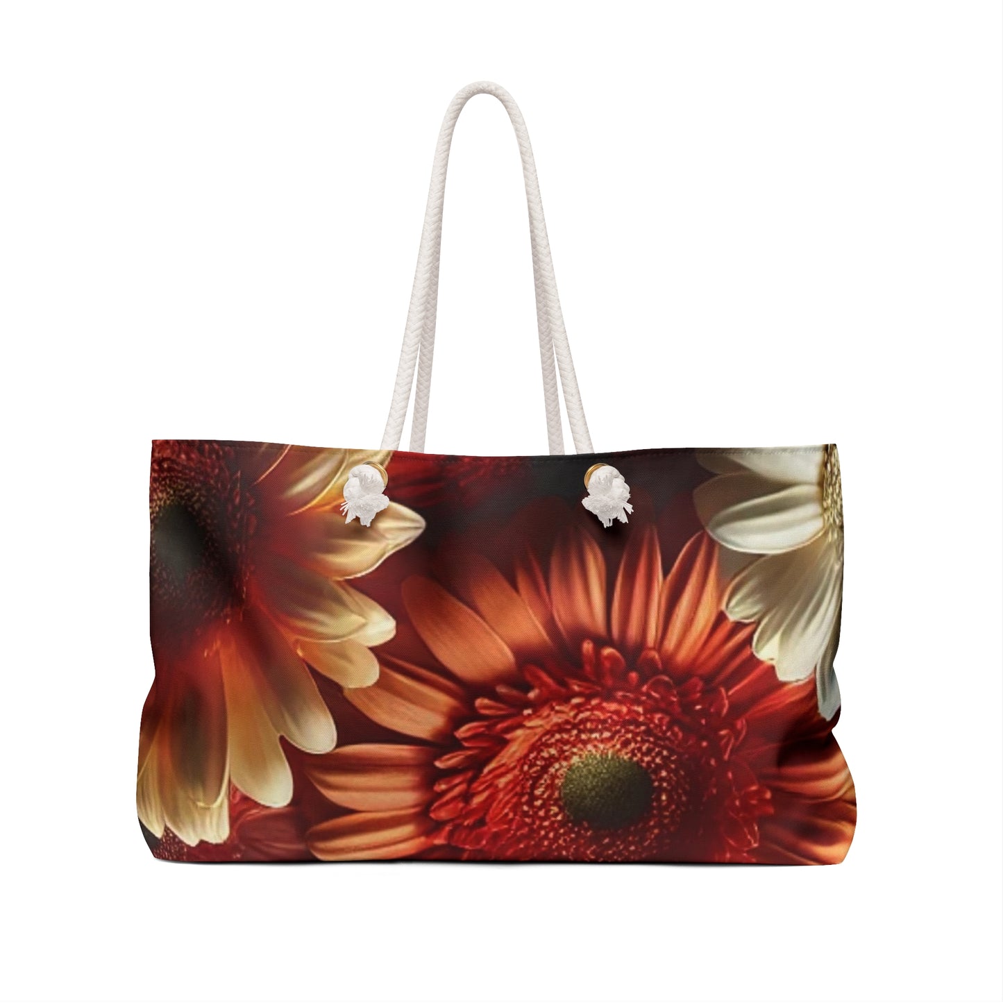 Floral Weekender Bag - Vibrant Flower Print Travel Tote for Beach & Getaways