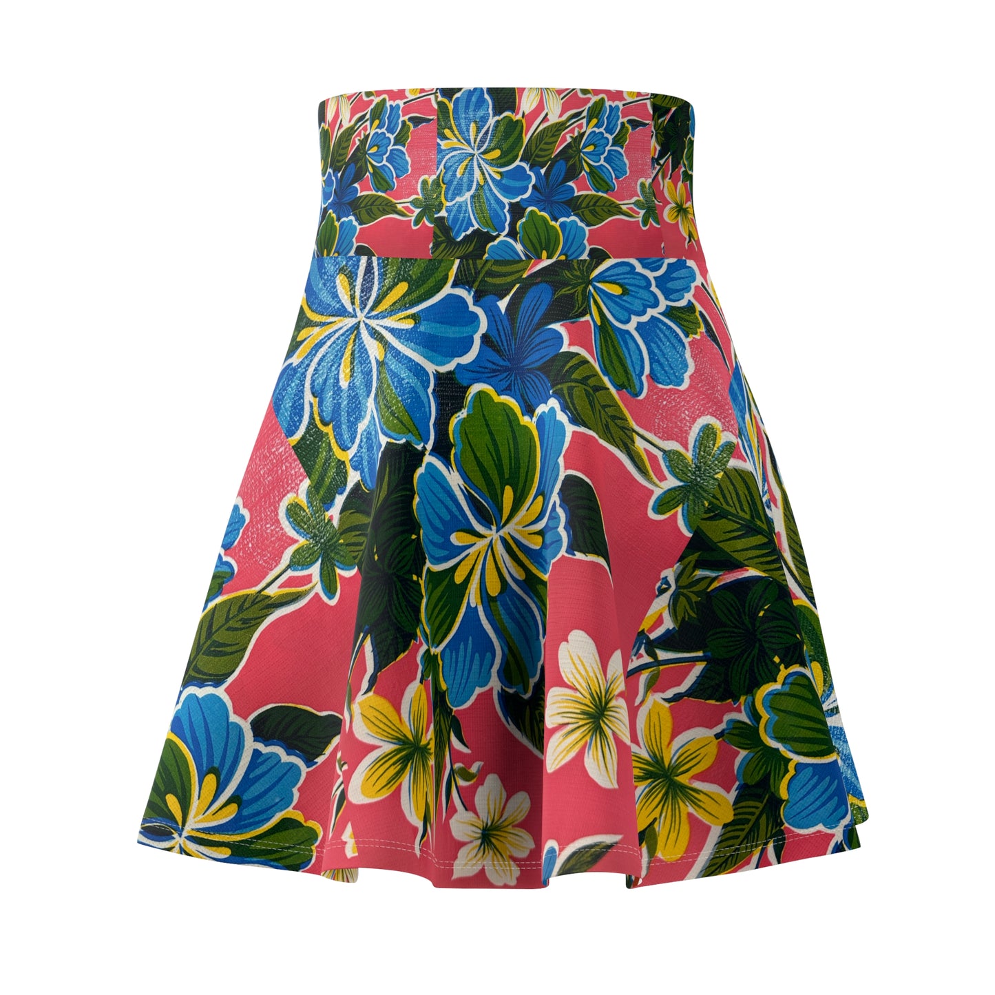 Tropical Floral Women's Skater Skirt – Vibrant Summer Style