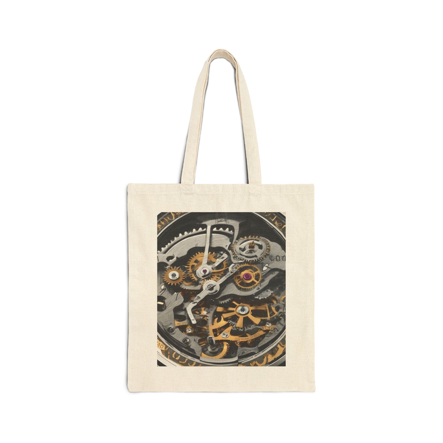 Mechanics Inspired Cotton Canvas Tote Bag - Stylish & Functional for Everyday Use