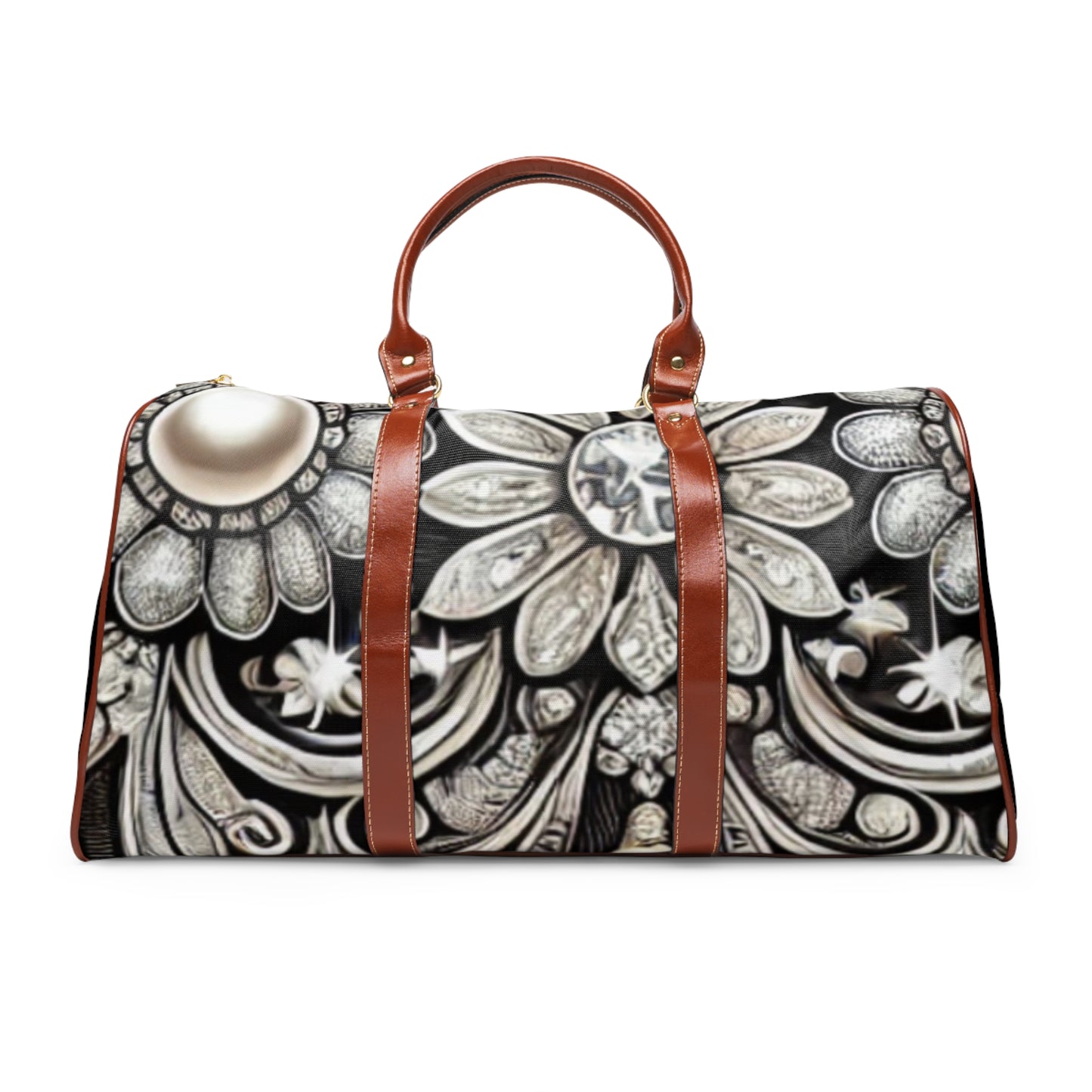 Elegant Waterproof Travel Bag with Floral Design – Perfect for Getaways and Outdoor Adventures