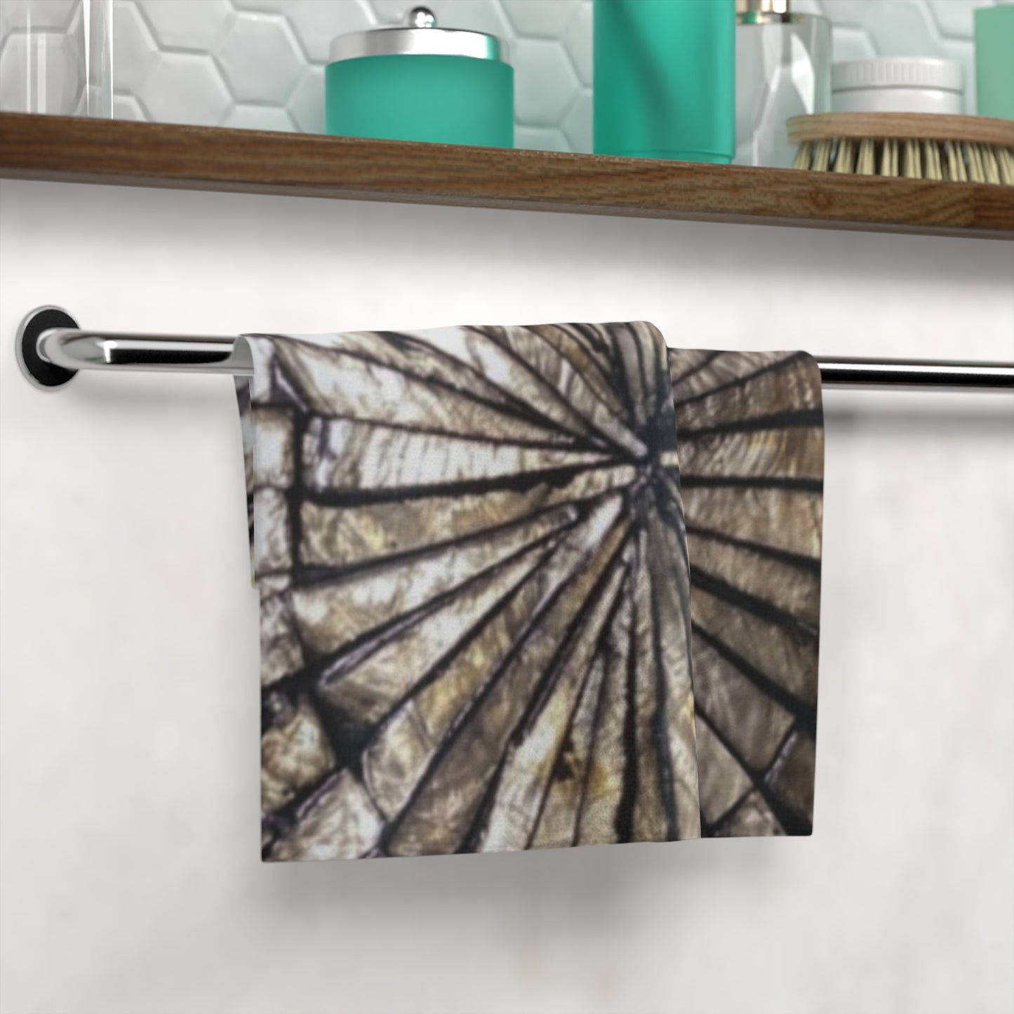 Elegant Natural Stone Pattern Face Towel - Soft & Absorbent for Spa Days and Everyday Use