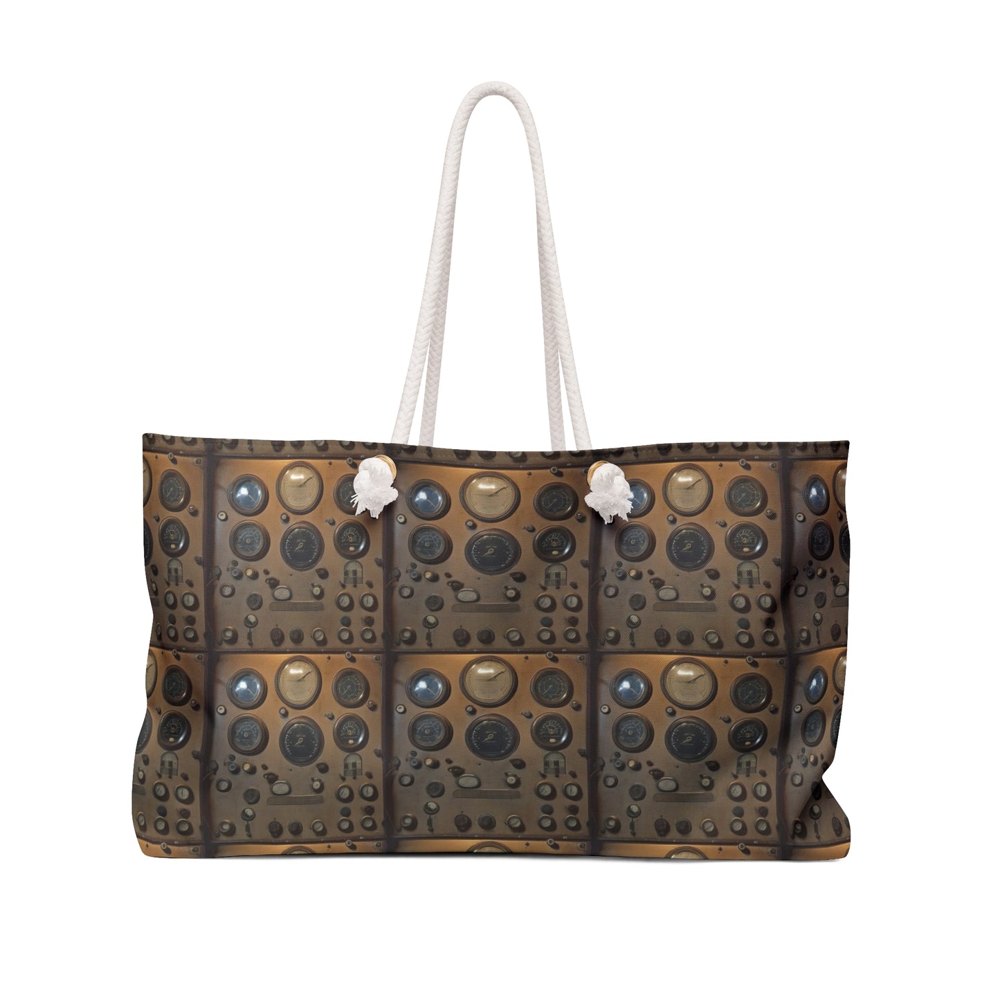 Trendy Weekender Bag with Retro Speaker Design