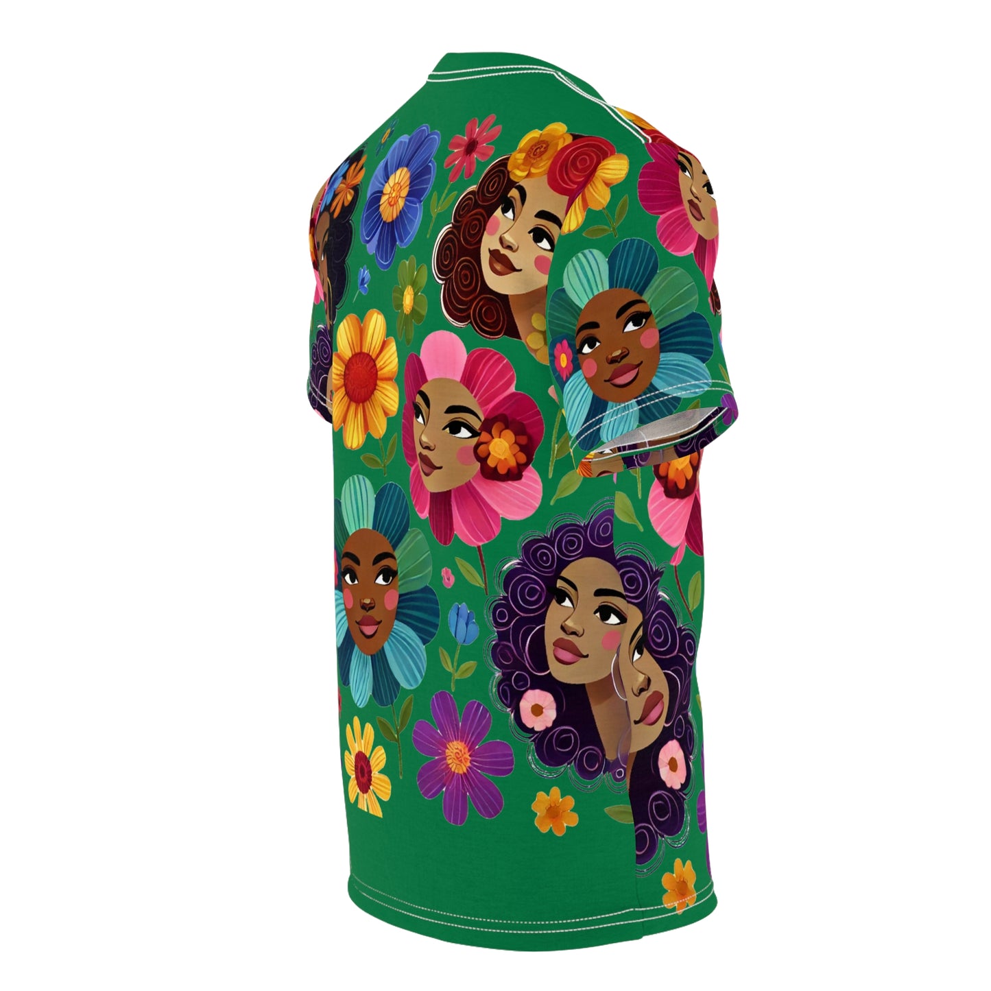Vibrant Floral Unisex Tee - Celebrate Diversity with Colorful Art