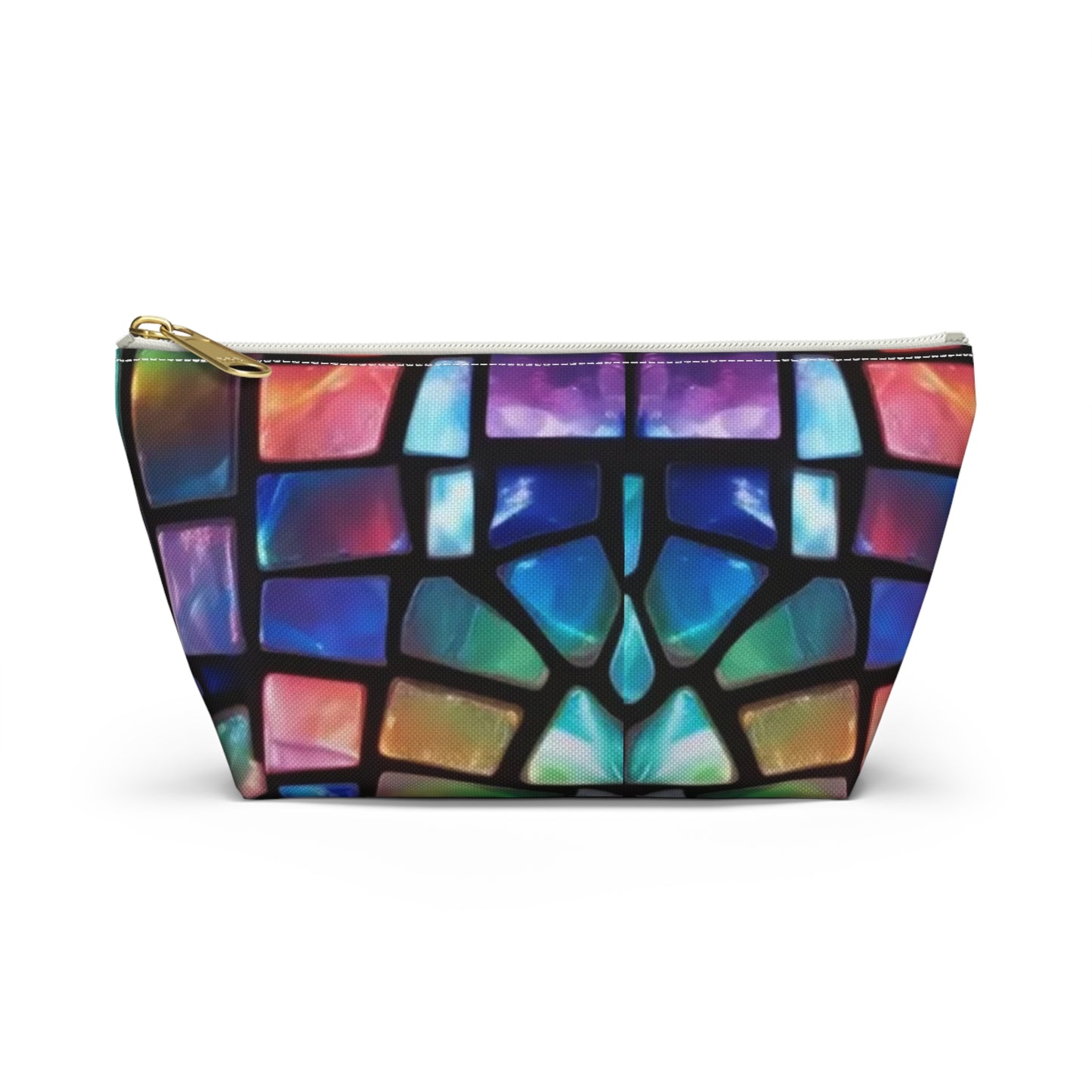 Vibrant Stained Glass Accessory Pouch