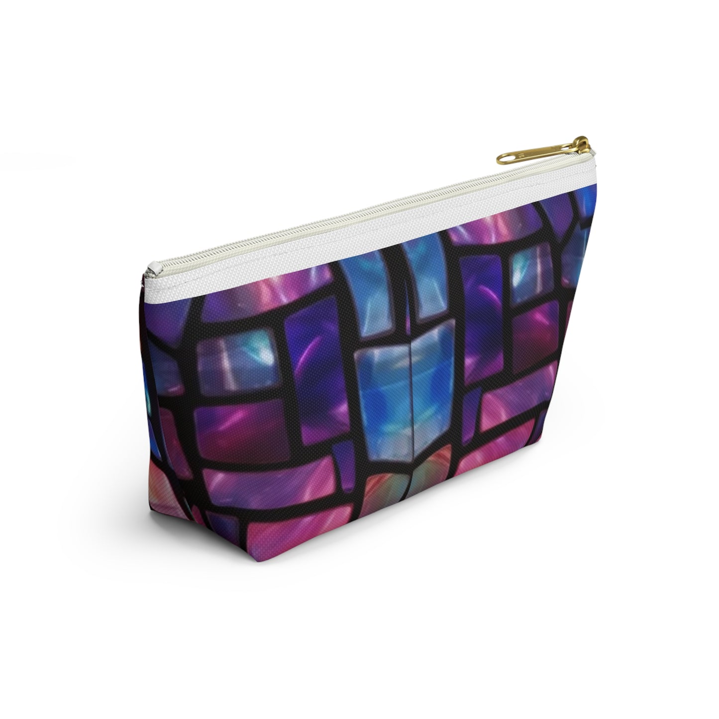 Vibrant Stained Glass Accessory Pouch