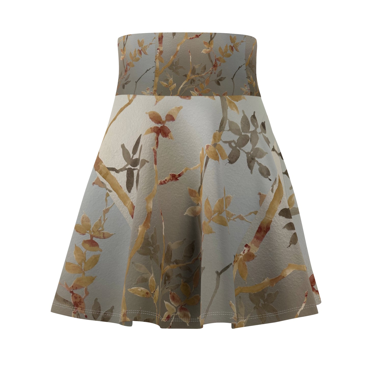 Botanical Print Women's Skater Skirt - Stylish Floral Design for Spring & Summer