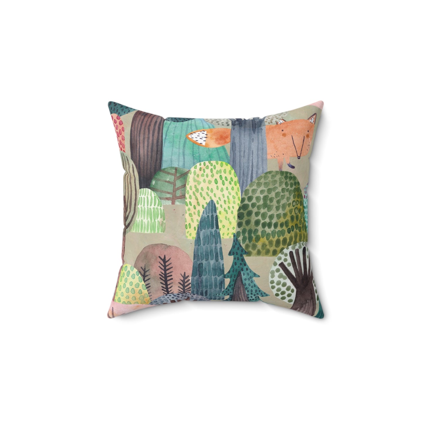Spun Polyester Square Pillow