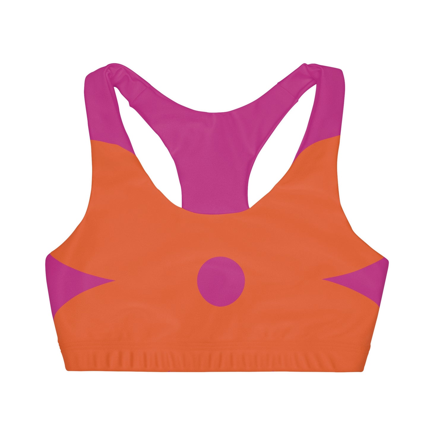 Girls' Double Lined Seamless Sports Bra (AOP)