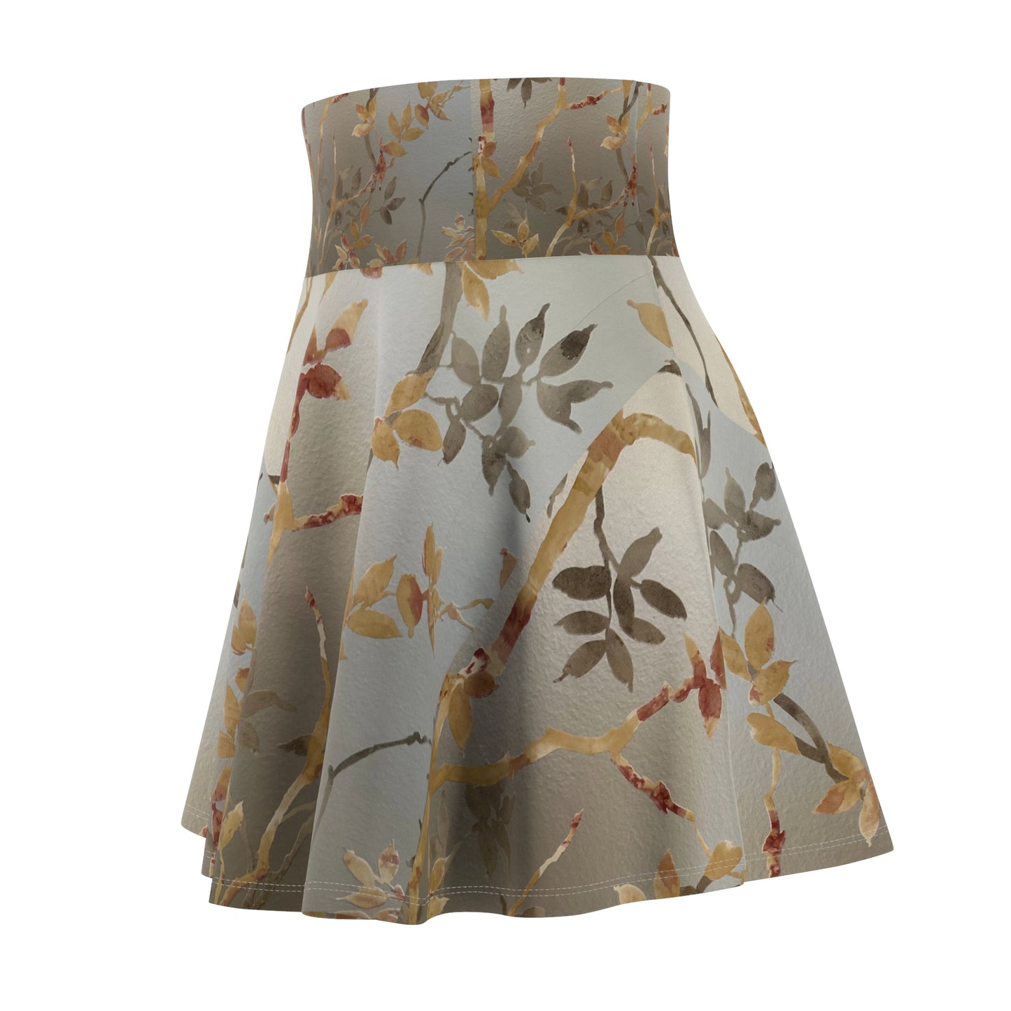Botanical Print Women's Skater Skirt - Stylish Floral Design for Spring & Summer