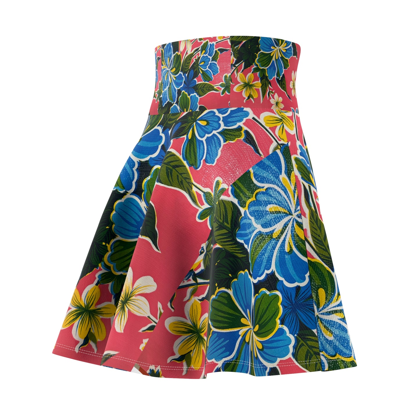 Tropical Floral Women's Skater Skirt – Vibrant Summer Style