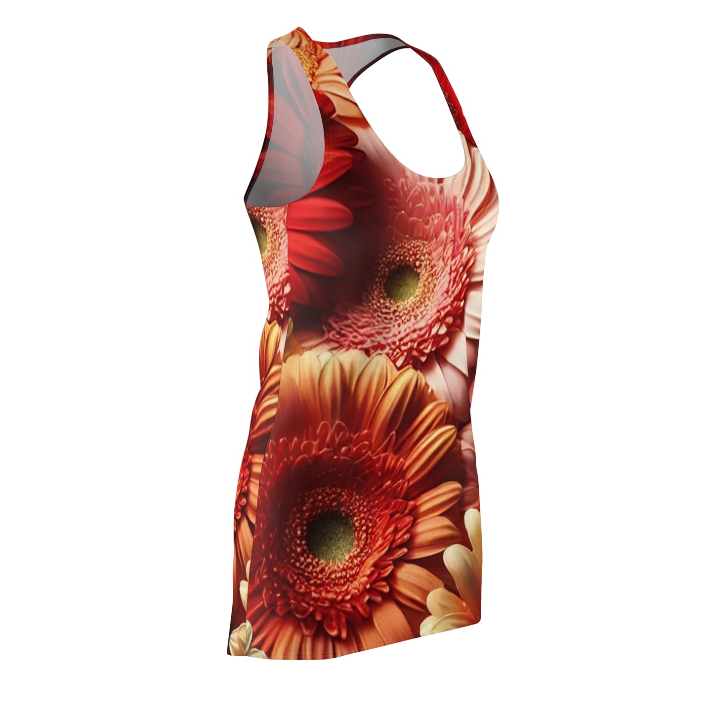 Vibrant Floral Racerback Dress for Women - Perfect for Summer Parties and Outdoor Events