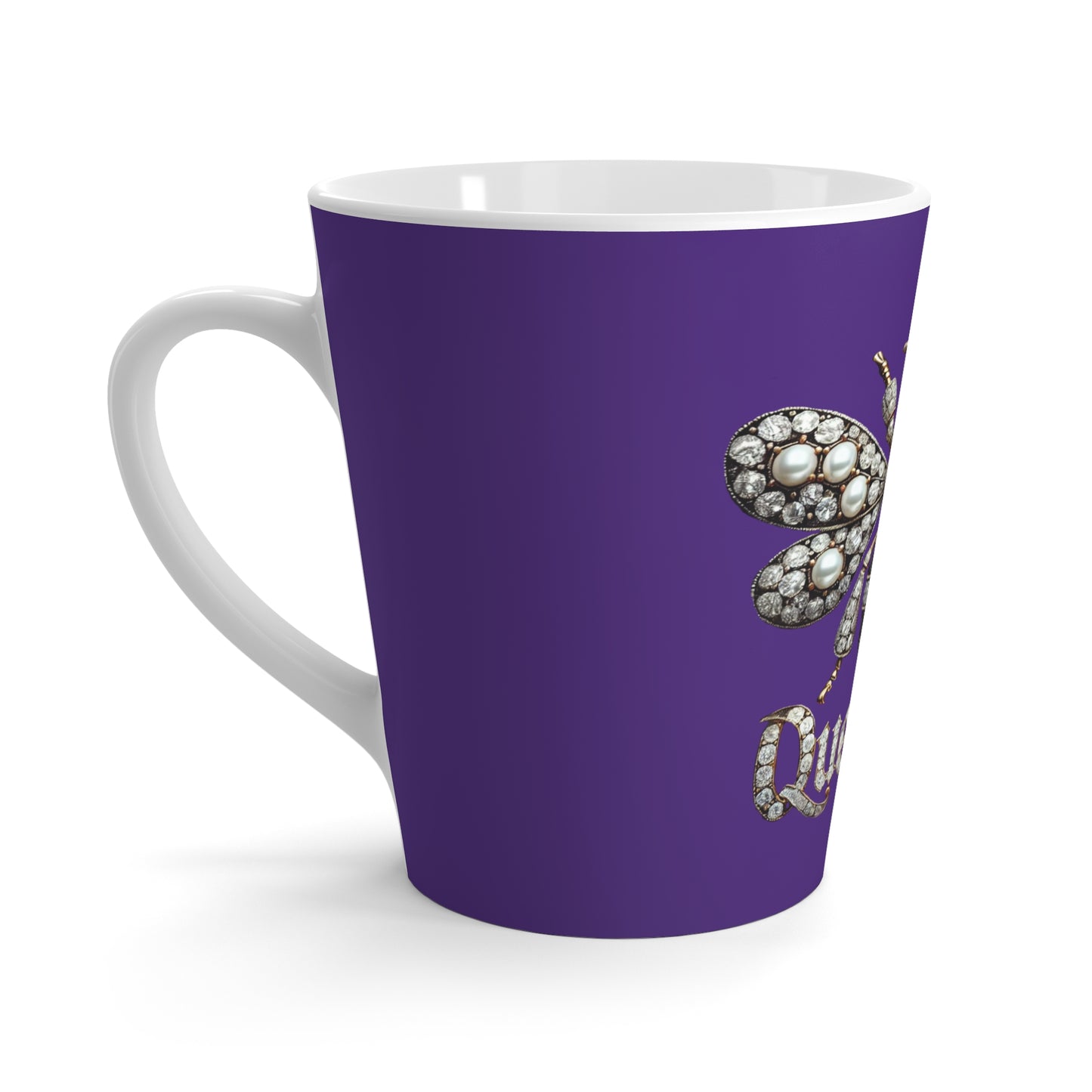 Chic Queen Bee Latte Mug - Empowering Coffee Cup for Her