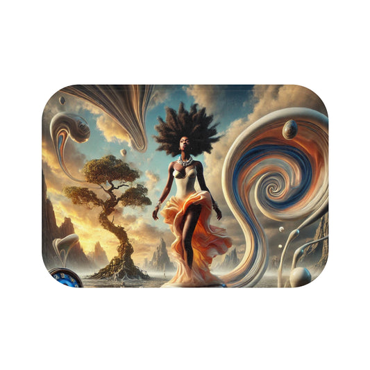 Cosmic Beauty Bath Mat - Artistic Shower Rug for Bohemian Decor