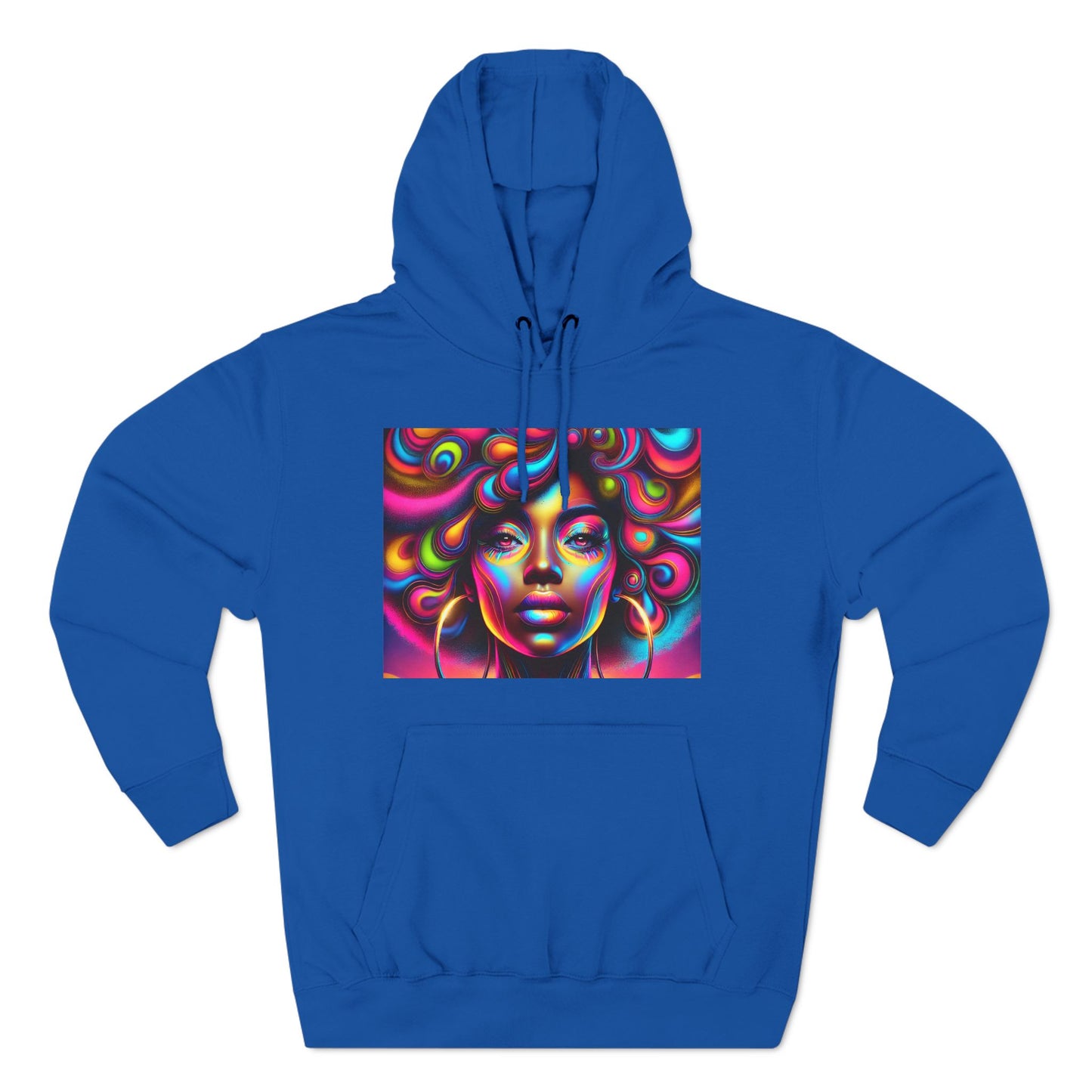 Three-Panel Fleece Hoodie