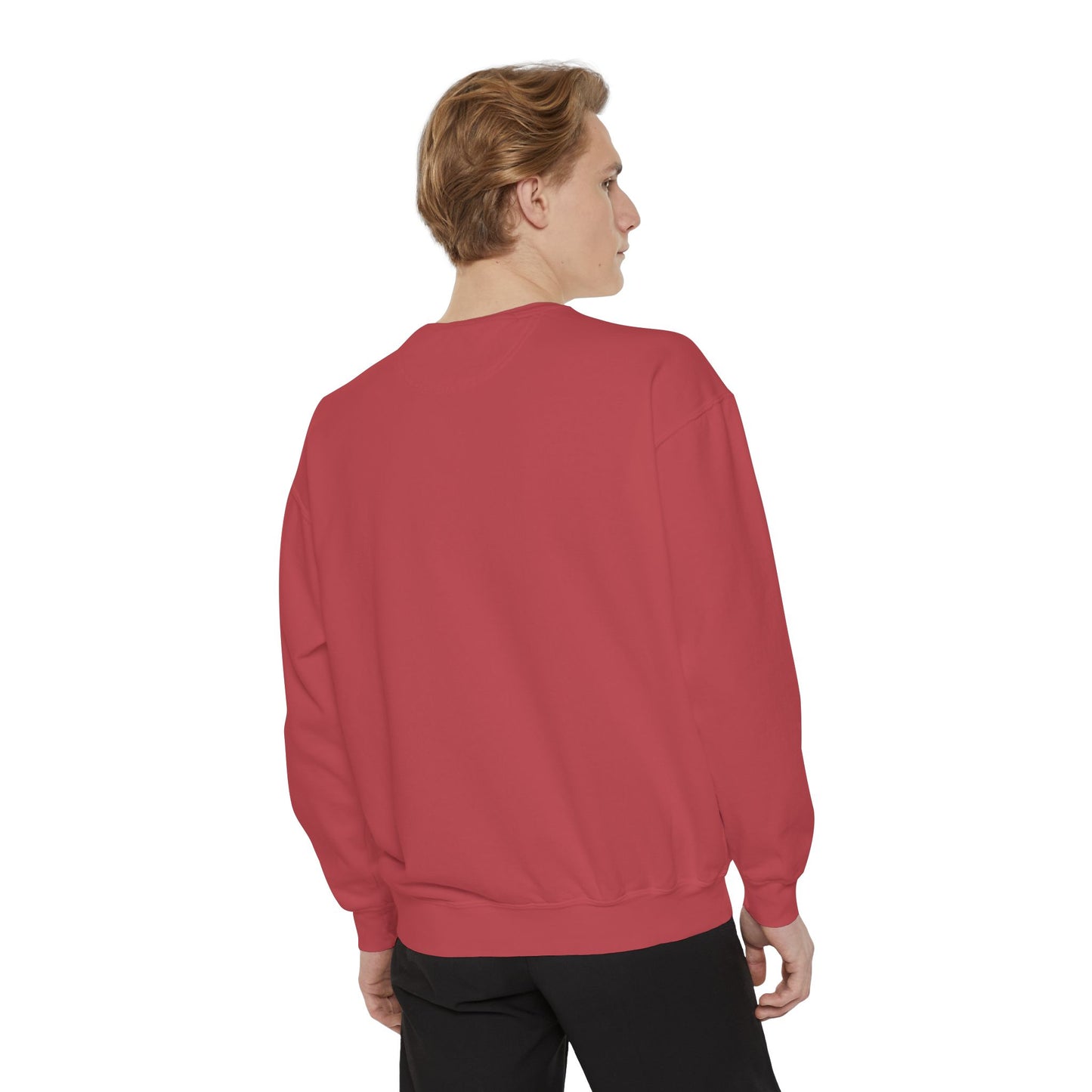 Artistic Garment-Dyed Unisex Sweatshirt - Abstract Ocean Design