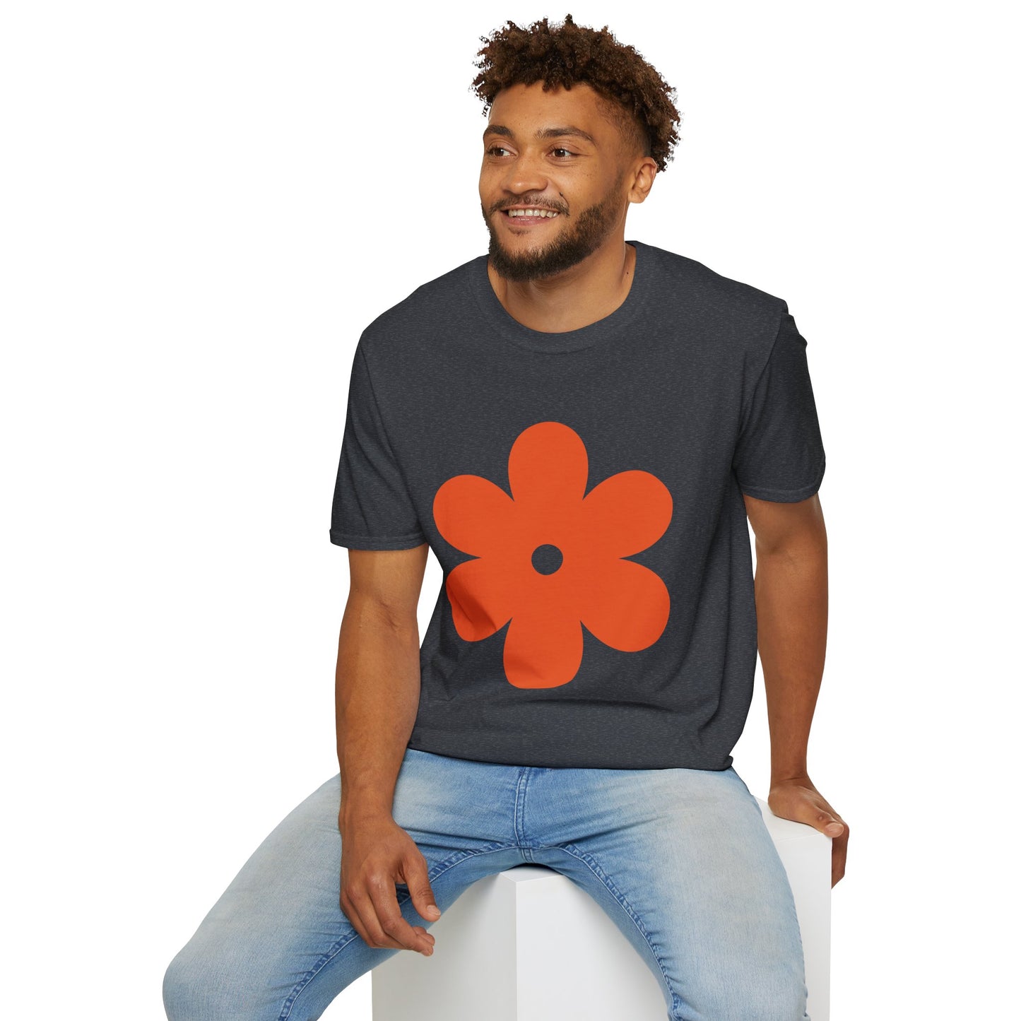 Retro Floral Unisex Softstyle T-Shirt - Perfect for Spring & Summer