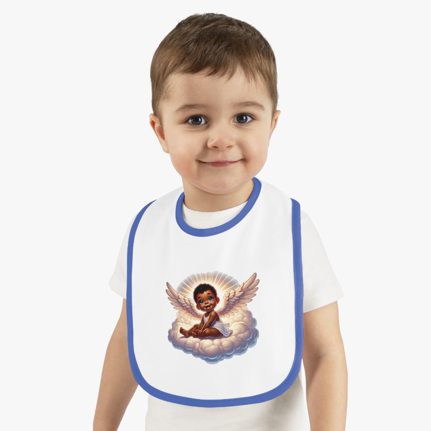Baby Contrast Trim Jersey Bib