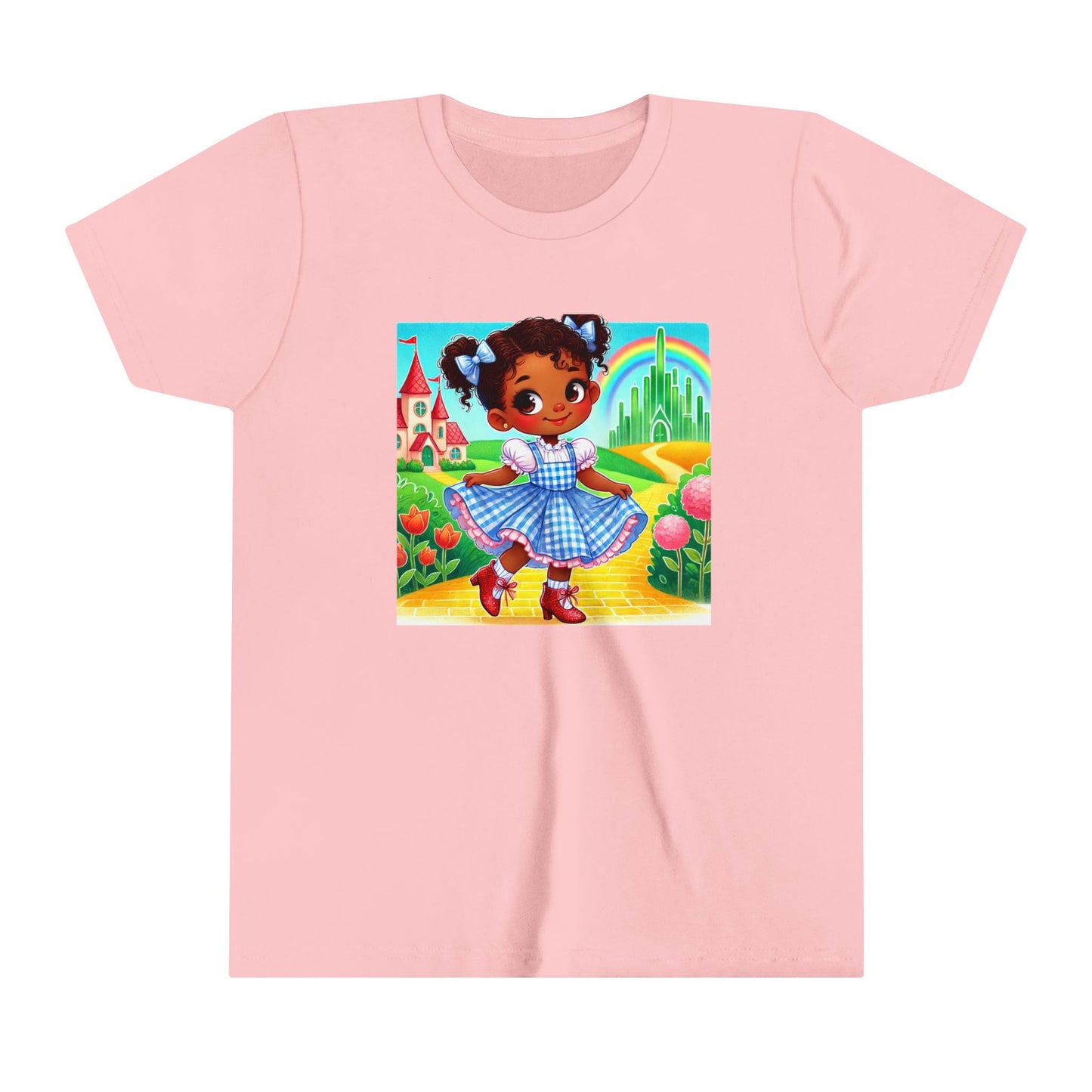 Whimsical Youth Tee with Colorful Dorothy Design