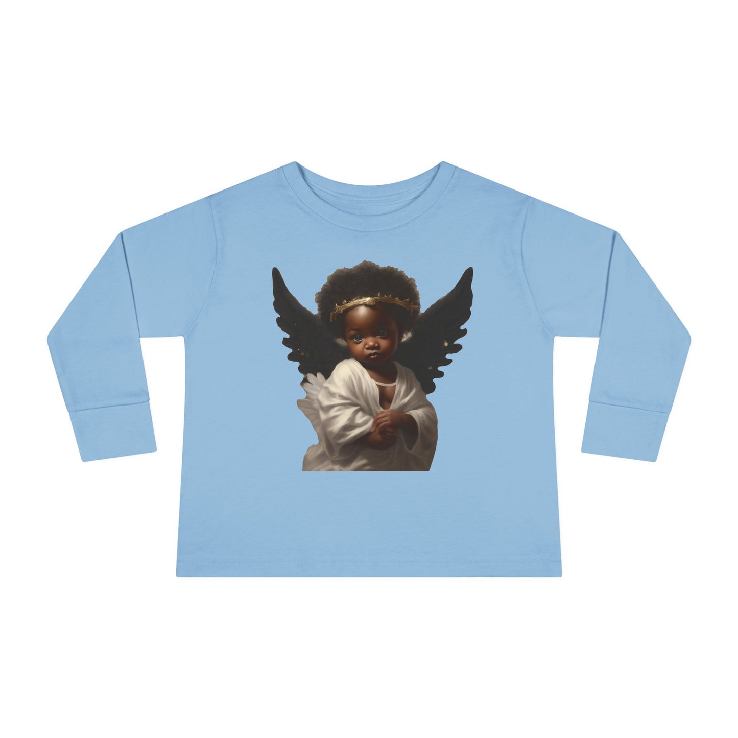 Angel Wings Toddler Long Sleeve Tee - Adorable Kids Graphic Shirt