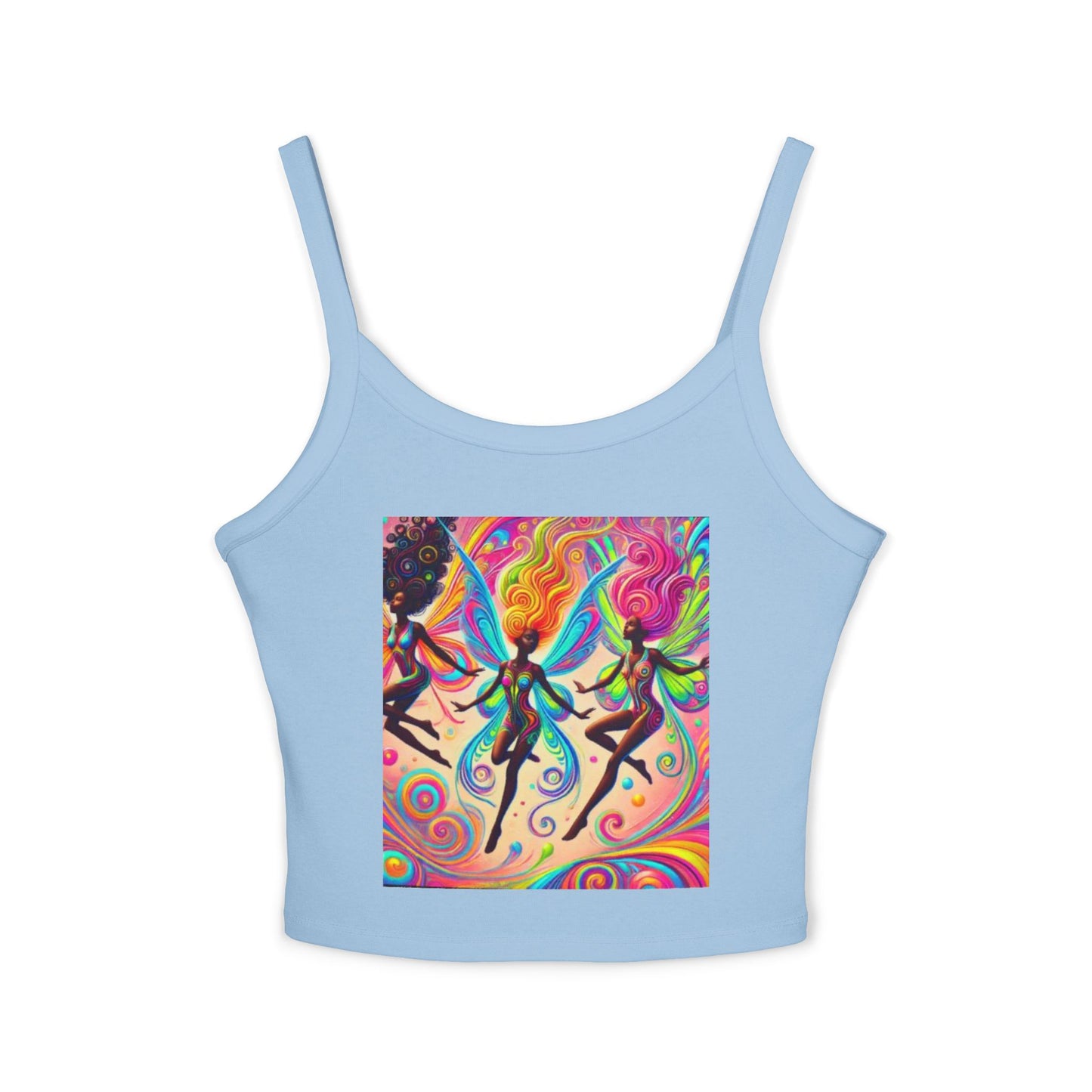 Colorful Bohemian Women's Spaghetti Strap Tank Top - Perfect for Festivals & Summer Vibes