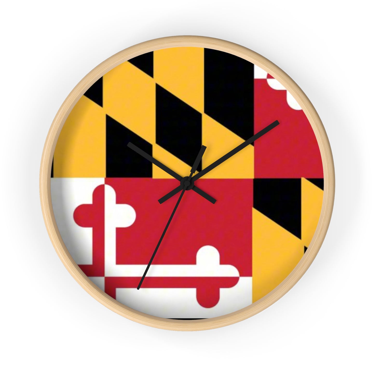 Maryland Flag Wall Clock - Vibrant Timepiece for Home Decor and Gift