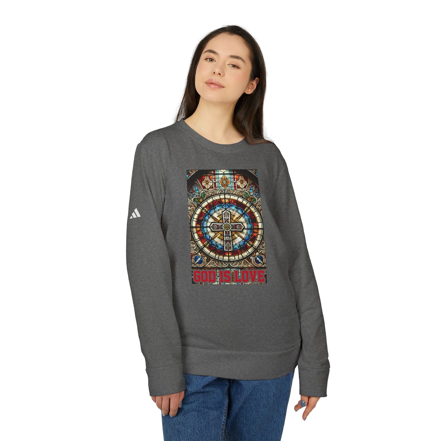 Adidas Unisex Fleece Crewneck Sweatshirt