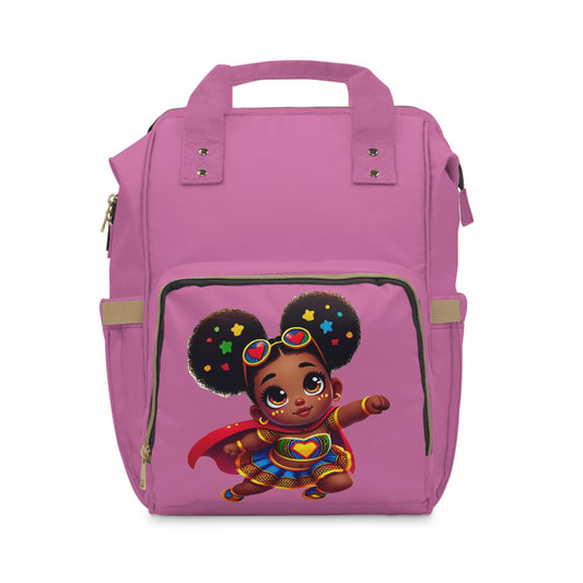 Whimsical Superhero Diaper Backpack for Stylish Parents
