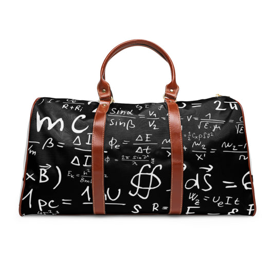 Waterproof Travel Bag - Math Equations Design for Students & Travelers
