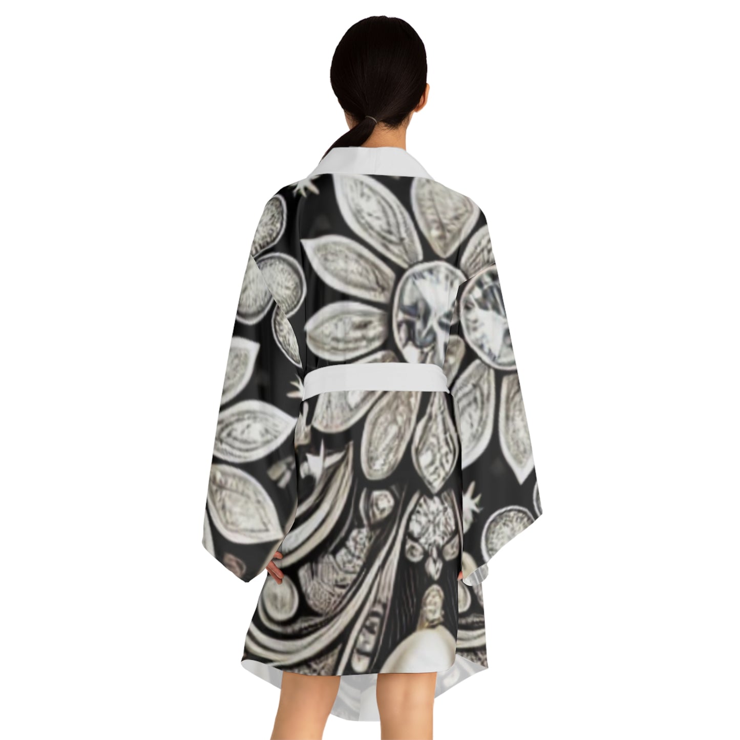 Long Sleeve Kimono Robe (AOP)